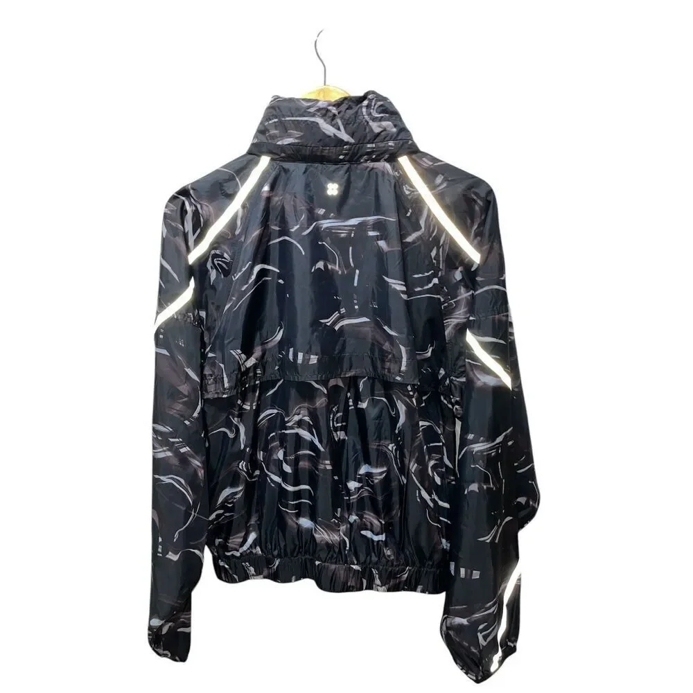 Sweaty Betty Reflective Water Resistant Pack Away Jacket Size 8-10 Full Zip - Picture 5 of 13